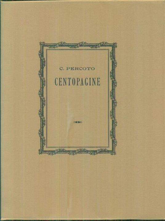 Centopagine - Caterina Percoto - copertina