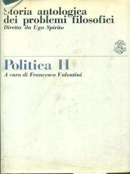 Politica II - Francesco Valentini - copertina