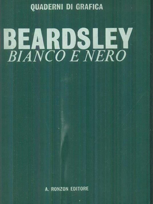 Bianco e nero - Aubrey Beardsley - copertina