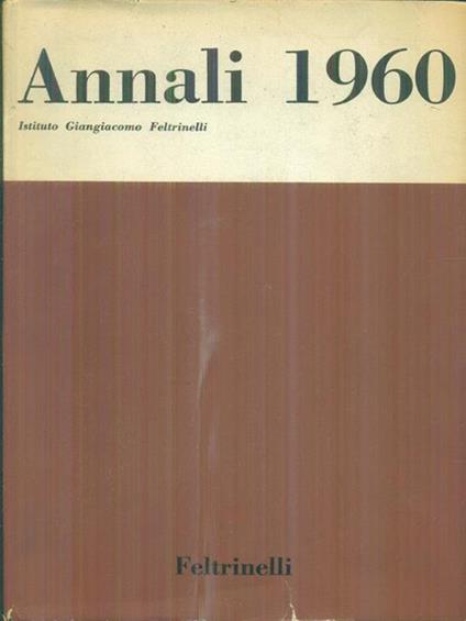 Annali 1960 - copertina