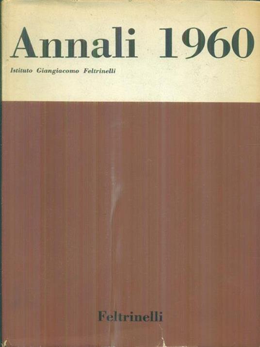 Annali 1960 - copertina
