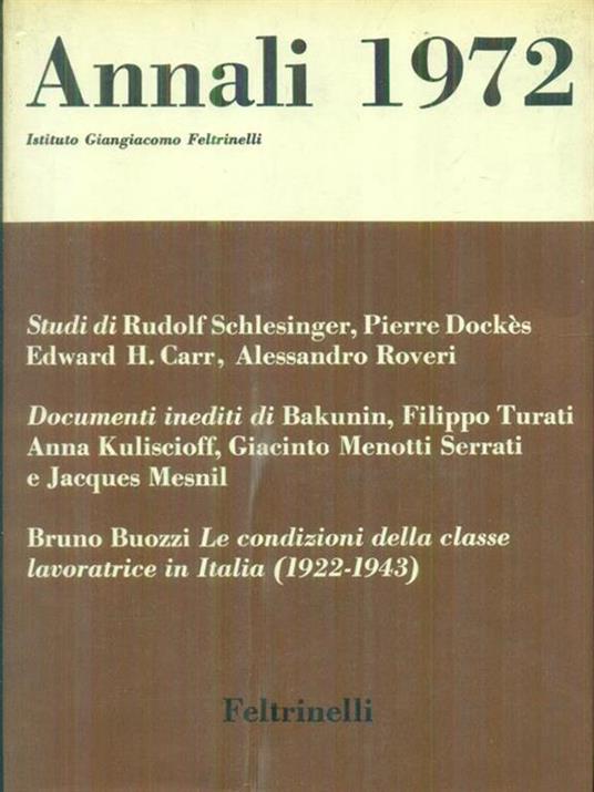 Annali 1972 - copertina