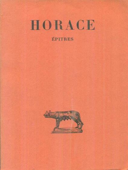 Epitres - Q. Flacco Orazio - copertina