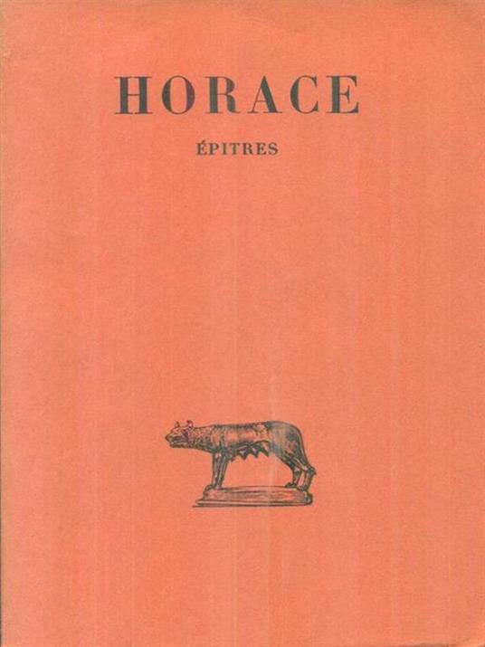 Epitres - Q. Flacco Orazio - copertina