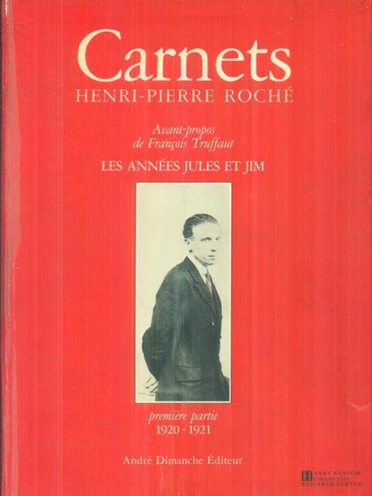 Carnets 1920-1921 - Henri-Pierre Roché - copertina