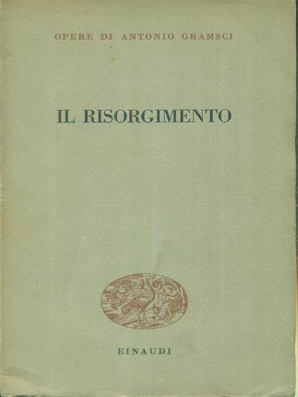 Il risorgimento - Antonio Gramsci - copertina