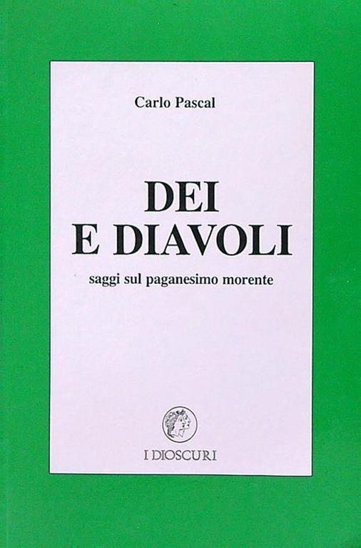 Dei e diavoli - Carlo Pascal - copertina