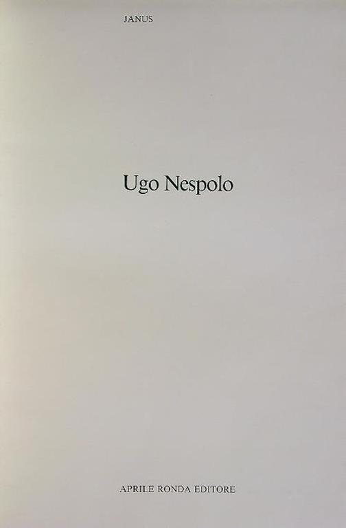 Ugo Nespolo - Anus - copertina