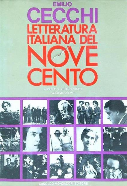 Letteratura del Novecento 2 voll. - Emilio Cecchi - copertina