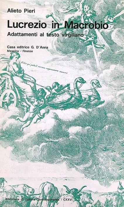 Lucrezio in Macrobio - Alieto Pieri - copertina