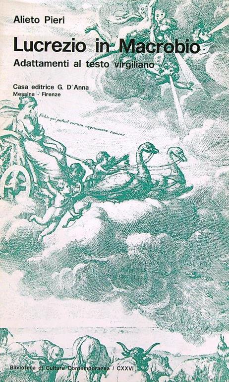 Lucrezio in Macrobio - Alieto Pieri - copertina
