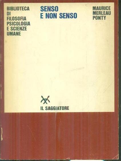 Senso e non senso - Maurice Merleau-Ponty - copertina