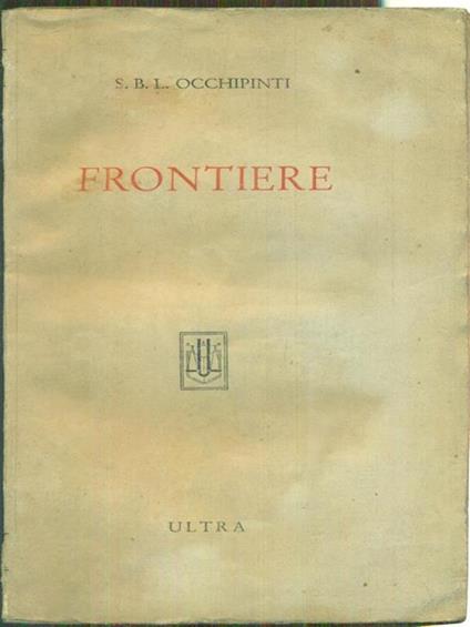 Frontiere - S. B. L. Occhipinti - copertina