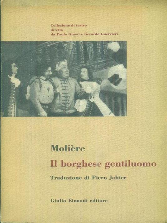 Il borghese gentiluomo - Molière - copertina
