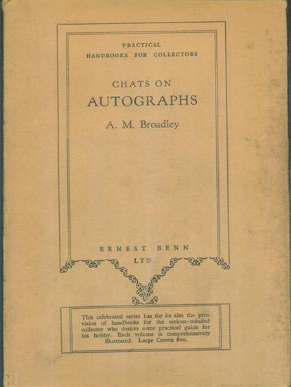 Chats on autographs - copertina