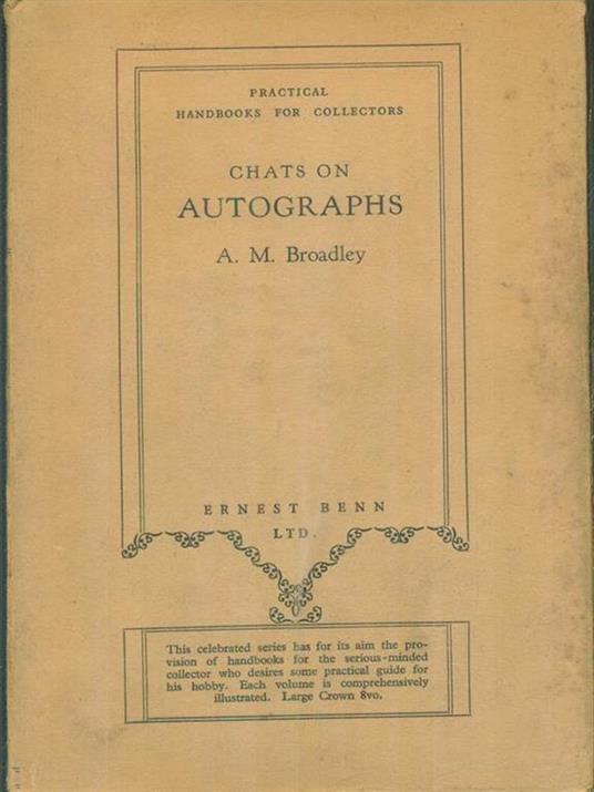 Chats on autographs - copertina