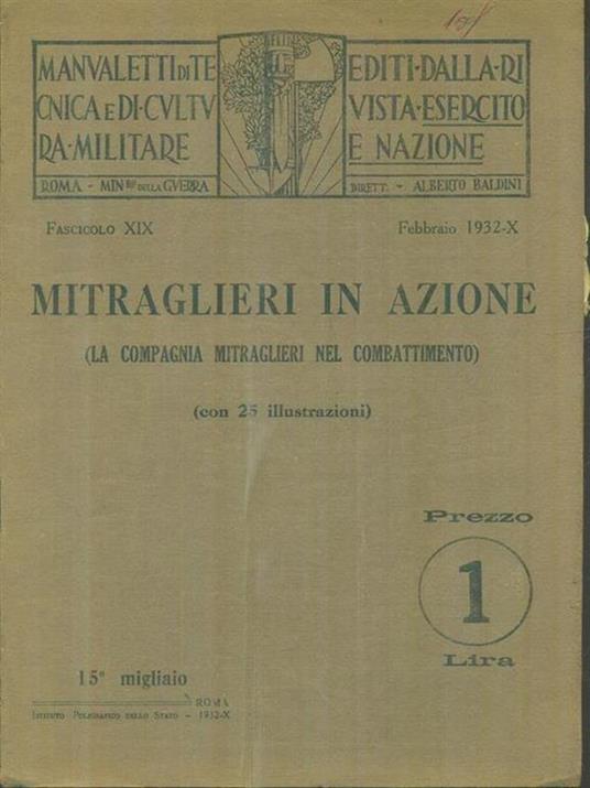 Mitraglieri in azione - copertina