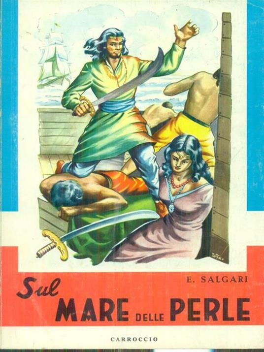Sul mare delle perle - Emilio Salgari - copertina