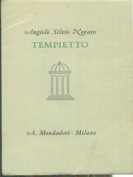 Tempietto - Angiolo Silvio Novaro - copertina