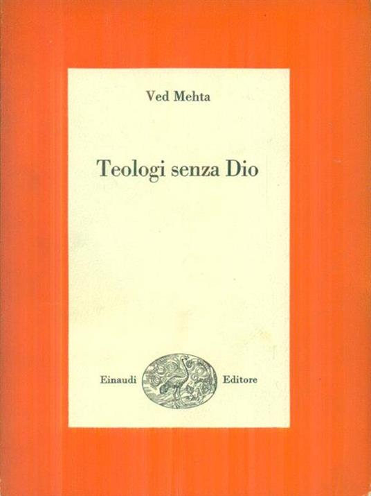Teologi senza Dio - Ved Metha - copertina