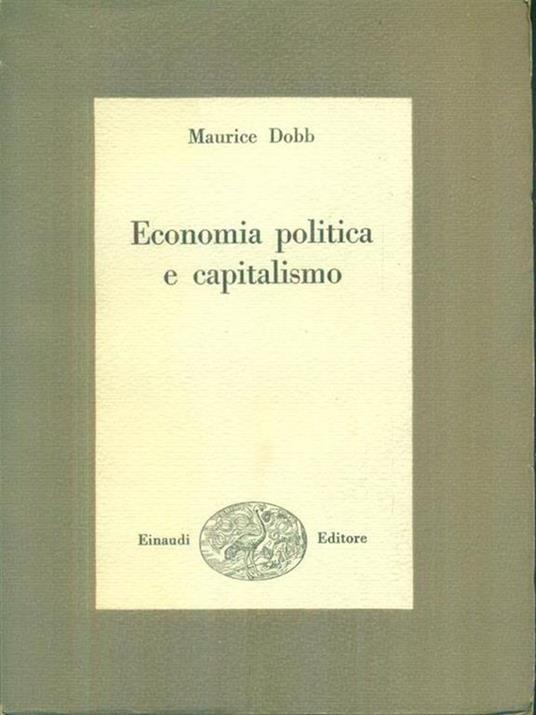 Economia politica e capitalismo - Maurice Dobb - copertina