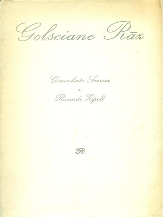 Golsciane Raz - Gianroberto Scarcia - copertina