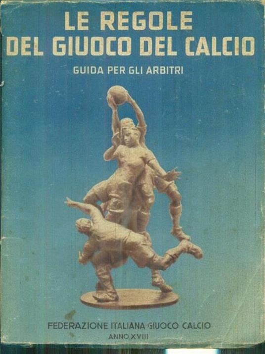 Le regole del giuoco del calcio - copertina
