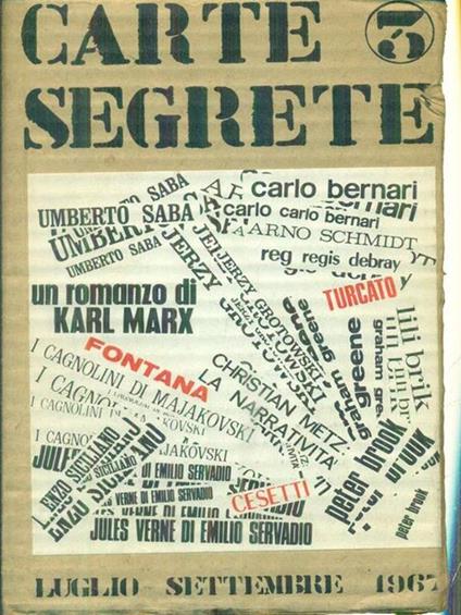 Carte Segrete n. 3/luglio-settembre 1967 - copertina