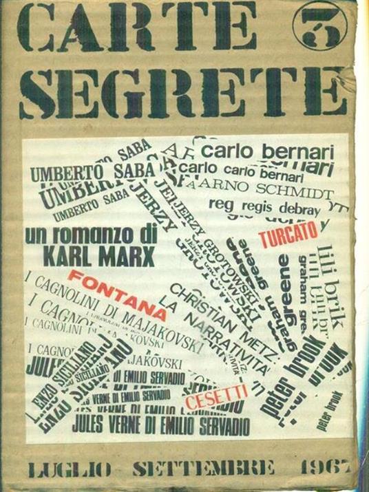 Carte Segrete n. 3/luglio-settembre 1967 - copertina