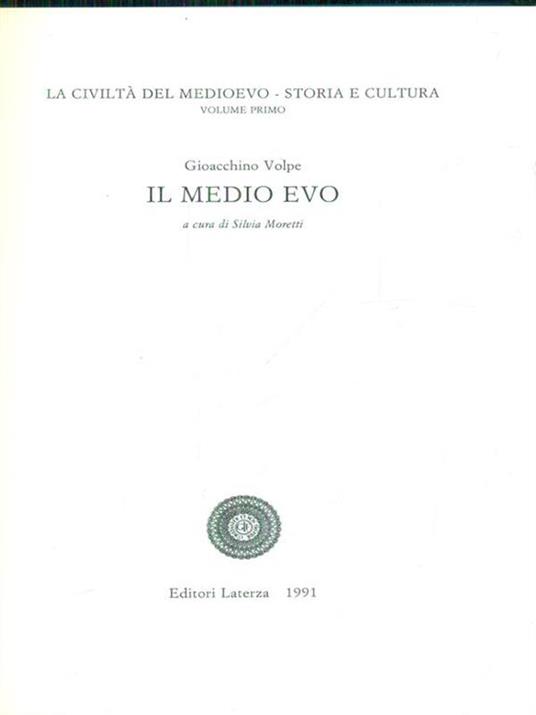 La civilta' del Medioevo 4vv - copertina