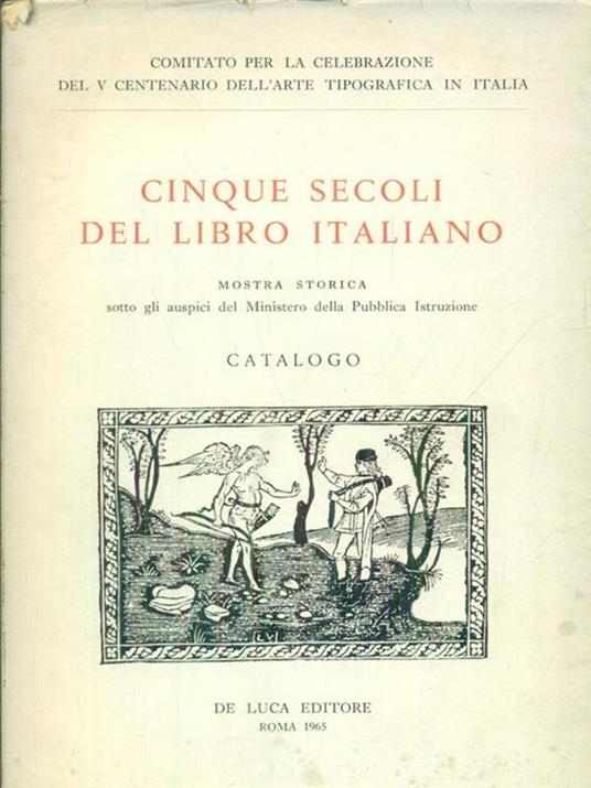 Cinque secoli del libro italiano - copertina
