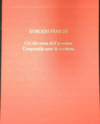 Ciò che resta dell'avvenire Cinquemila anni di scrittura - Roberto Panichi - copertina