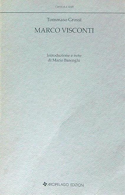 Marco Visconti - Tommaso Grossi - copertina