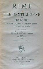 Rime di tre gentildonne del secolo XVI