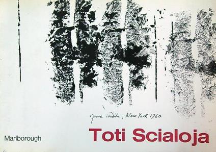 Toti Scialoja. Opere inedite New York 1960 - copertina