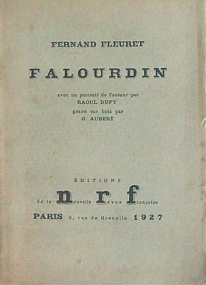 Falourdin - Fernand Fleuret - copertina
