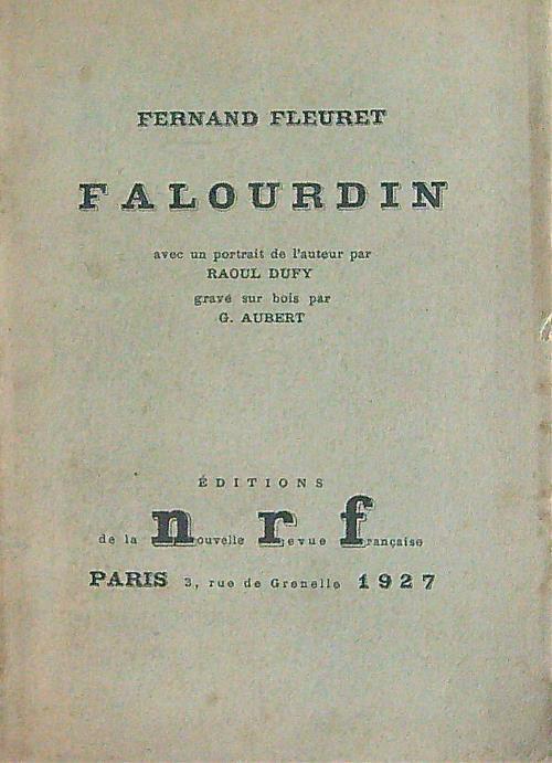 Falourdin - Fernand Fleuret - copertina