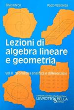 Lezioni di algebra lineare e geometria