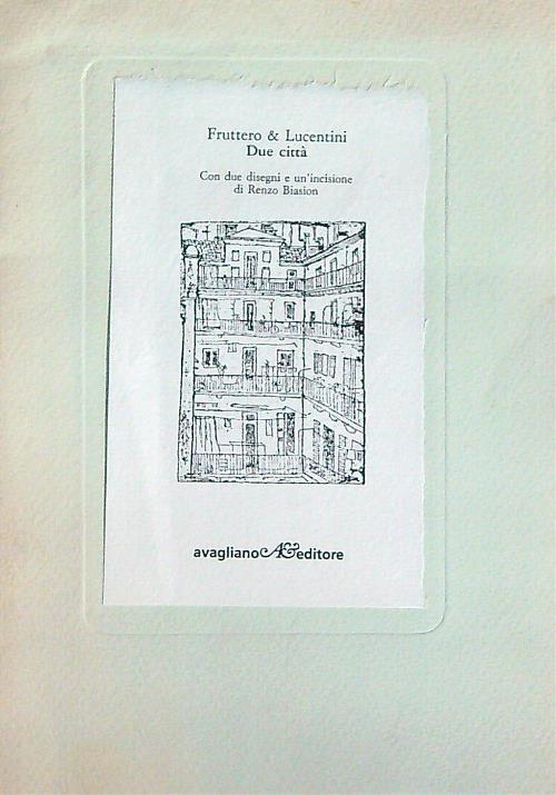Due città - Carlo Fruttero - copertina