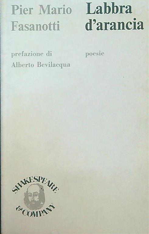 Labbra d'arancia - Pier Mario Fasanotti - copertina