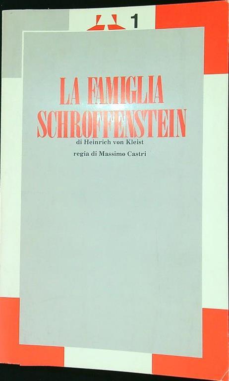 famiglia Schroffenstein - Heinrich von Kleist - copertina
