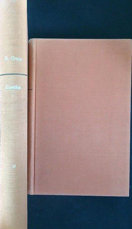 Goethe 2 vv - B. Croce - copertina