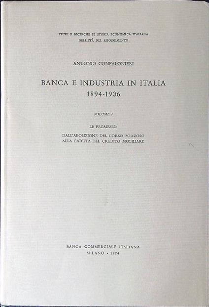 Banca e industria in Italia 3 vv - Antonio Confalonieri - copertina