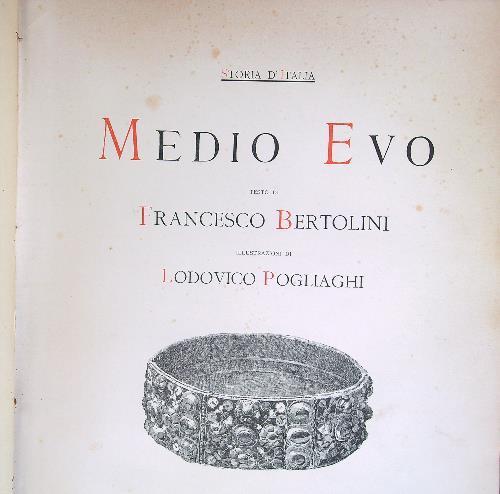 Medio Evo - F. Bertini - copertina
