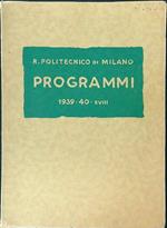 Programmi 1939 40 - XVIII