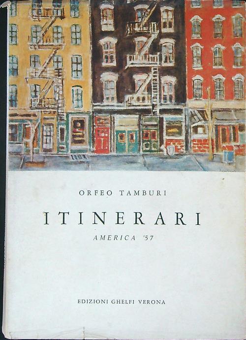 Itinerari America '57 - Orfeo Tamburi - copertina