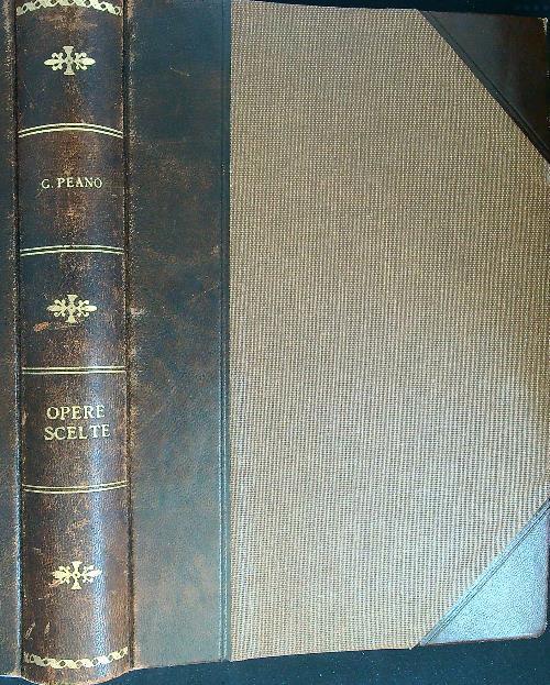 Opere scelte - G. Peane - copertina