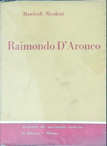 Raimondo d'Aronco - Manfredi Nicoletti - copertina