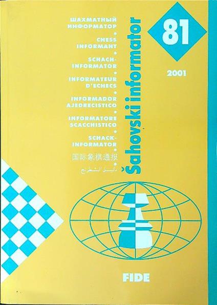 Sahovski informator 81 / 2001 - copertina