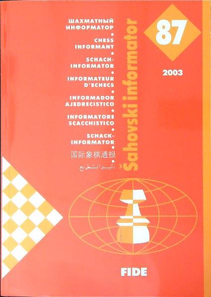 Sahovski informator 87 / 2003 - copertina